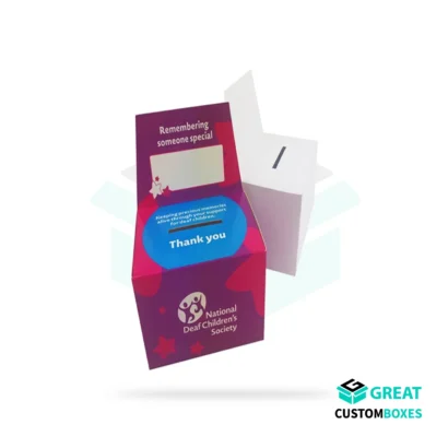 custom donation boxes for secure and organized collections