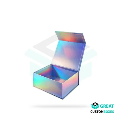 Custom Holographic Magnetic Closure Boxes – Premium Packaging