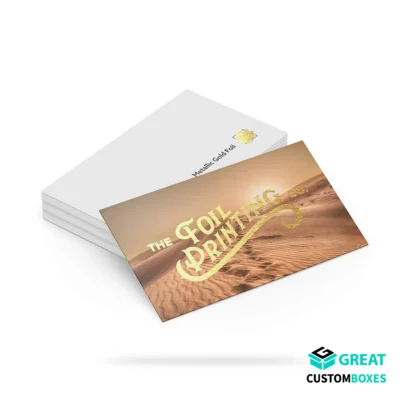 gold foil business cards for premium and elegant branding