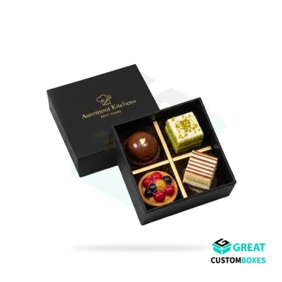petit four packaging for safe and elegant dessert storage