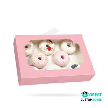 pink donut boxes for stylish and fresh donut storage