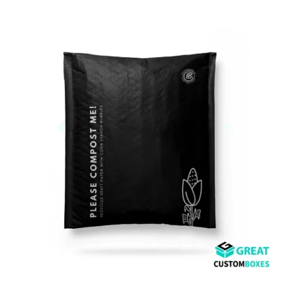 Compostable bubble mailers used for sustainable packaging