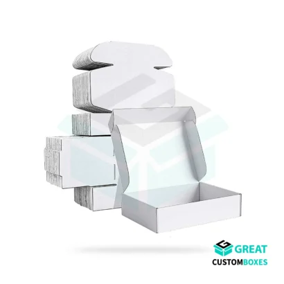 custom white mailer boxes with logo for branded product packaging
