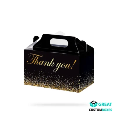 recyclable black gable boxes for sustainable packaging