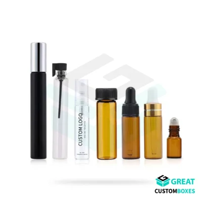 custom printed glass vials for branding and packaging