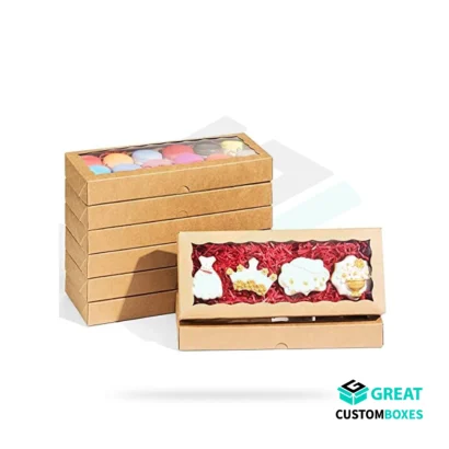 personalized window cookie boxes for bakery businesses