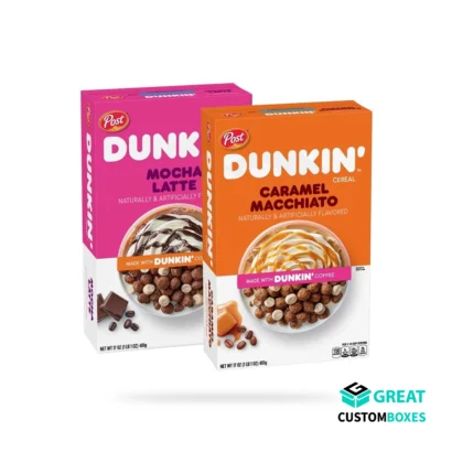 personalized colorful cereal boxes for food branding