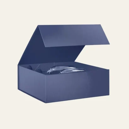 Custom Blue Magnetic Gift Boxes