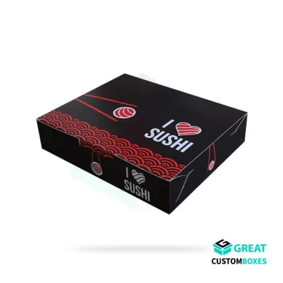 custom sushi boxes for takeaway and food delivery
