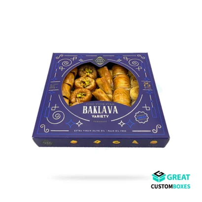 Bulk baklava packaging boxes with custom design