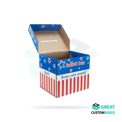 Custom ballot boxes with slot for secure paper submissions