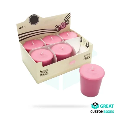 Custom cardboard candle display boxes for shop counters