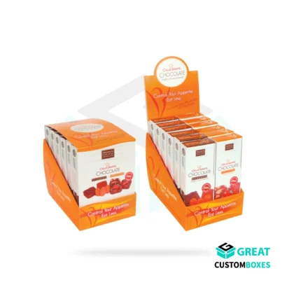 Cardboard food display boxes for fresh food packaging