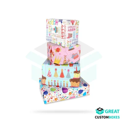 Colorful birthday gift wrapping paper for wrapping presents, party favors, and celebration gifts
