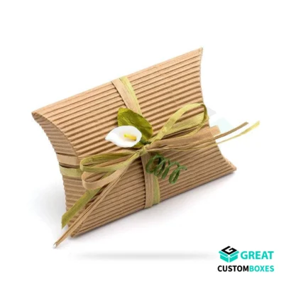 Corrugated pillow boxes for durable and secure product packaging