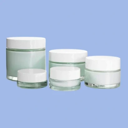 White Cosmetic Jars