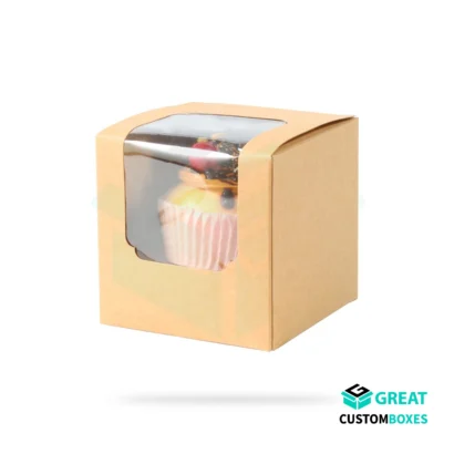 Cupcake boxes for bakery, birthday and dessert packaging