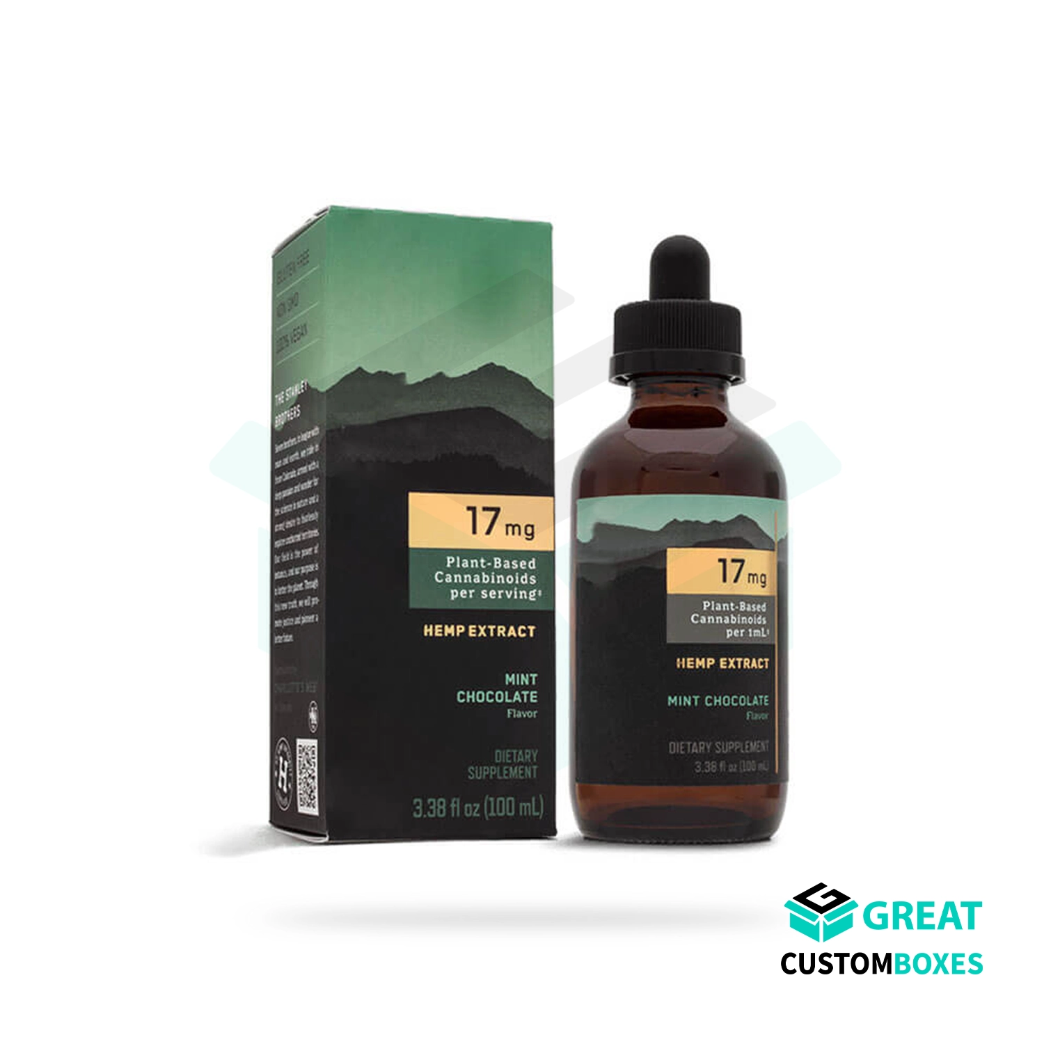 Custom printed 100ml bottle boxes with durable packaging