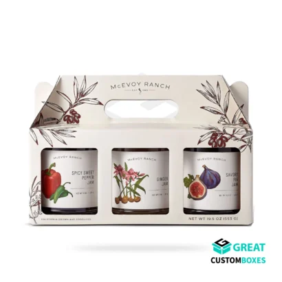 Custom jam boxes for glass jars and food packaging
