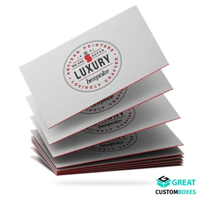 Custom letterpress business cards for professional branding
