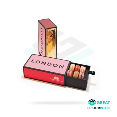 Custom macaron boxes for bakery packaging and gift presentation