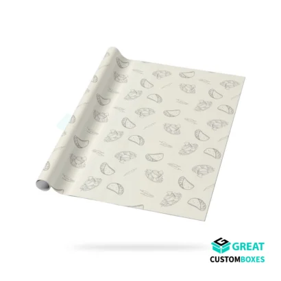 Custom parchment paper used for baking and food wrapping