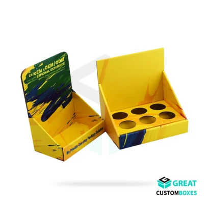 Custom PDQ boxes for retail product display packaging