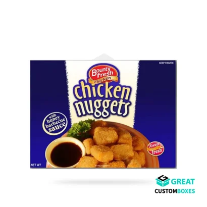 Printed chicken nugget boxes with logo design
