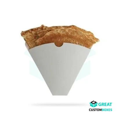 Branded crepe packaging with custom logo design
