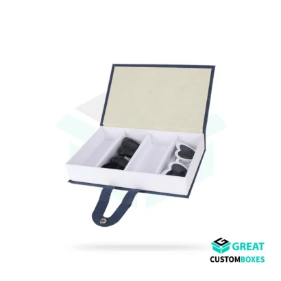 Custom printed rigid sunglasses boxes for brands
