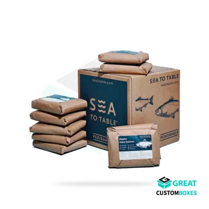 custom wax seafood boxes leak proof