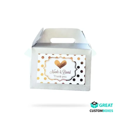 White Gable Boxes Custom Made for Packaging