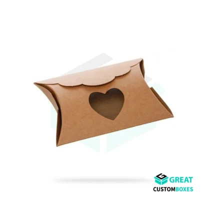 pillow box with transparent window