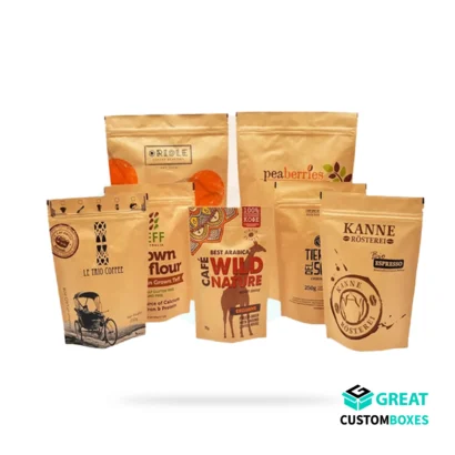 Custom zipper pouches for snacks, food, and retail packaging