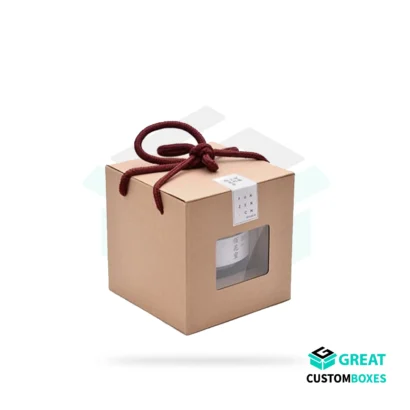 Eco-friendly cardboard window boxes for retail products