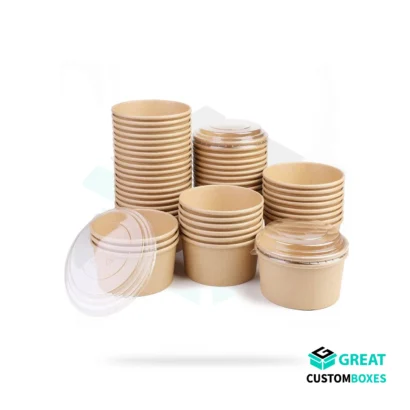 biodegradable paper cup bowls for sustainable food packaging