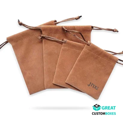 eco-friendly velvet pouch