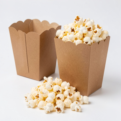 Kraft Popcorn Boxes