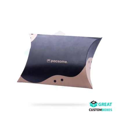 Kraft cardboard pillow packaging for retail and e-commerce packaging