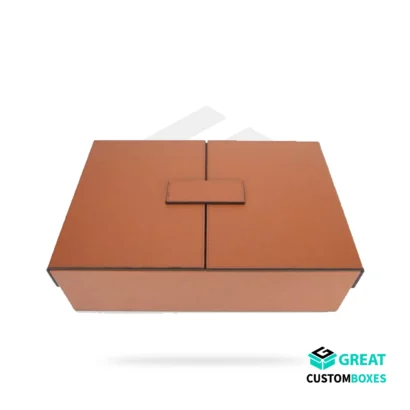 Luxury custom leather packaging boxes for branded products
