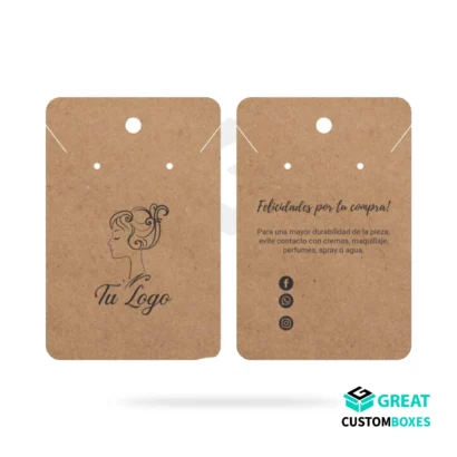luxury jewelry necklace display card