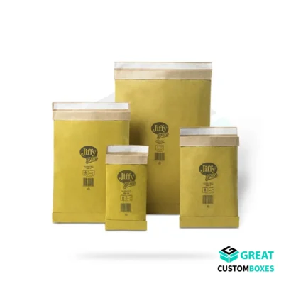 Personalized jiffy bags with custom branding