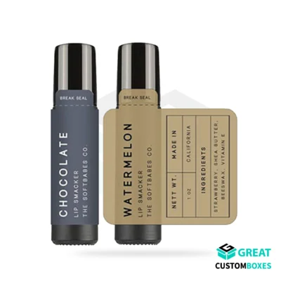 personalized lip balm labels for skincare products