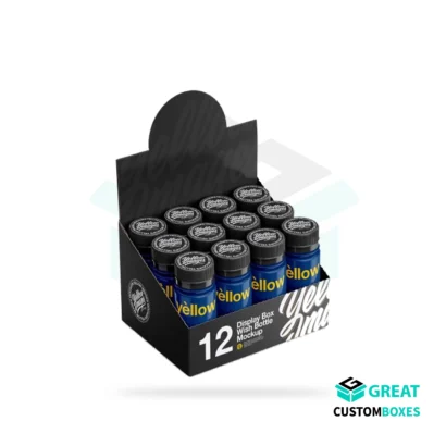 Product display boxes for retail product packaging