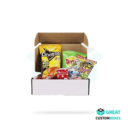 Snacks boxes for takeaway and food packaging use