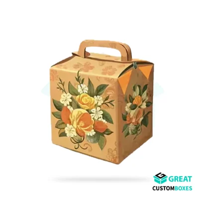 Vintage Botanicals Gable Box for Elegant Packaging