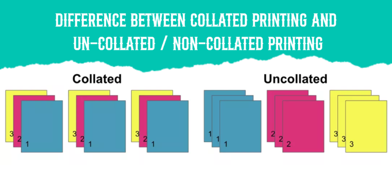 What Does Collate Mean in Printing? Collated vs Uncollated Explained