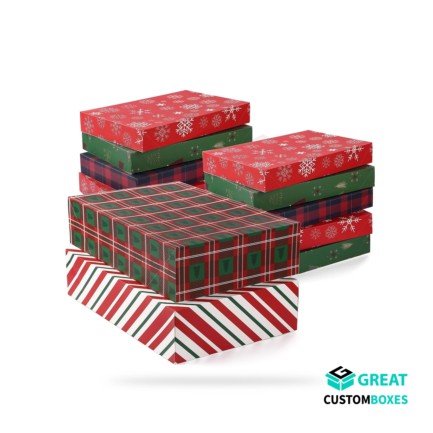 custom christmas apparel boxes for branded holiday fashion packaging