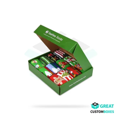 custom hosiery boxes for stylish sock and legwear packaging