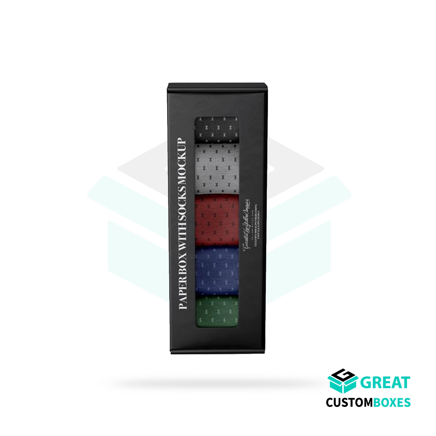 custom socks packaging boxes for apparel stores, boutiques, and sock brands